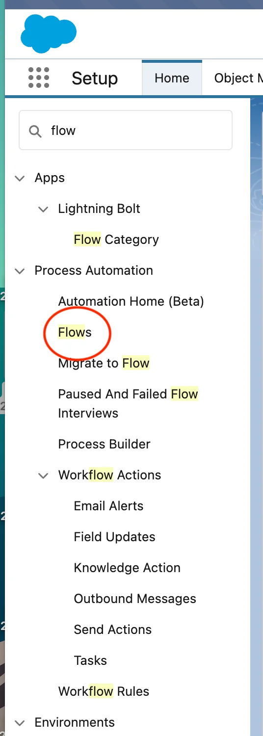 Flows Page