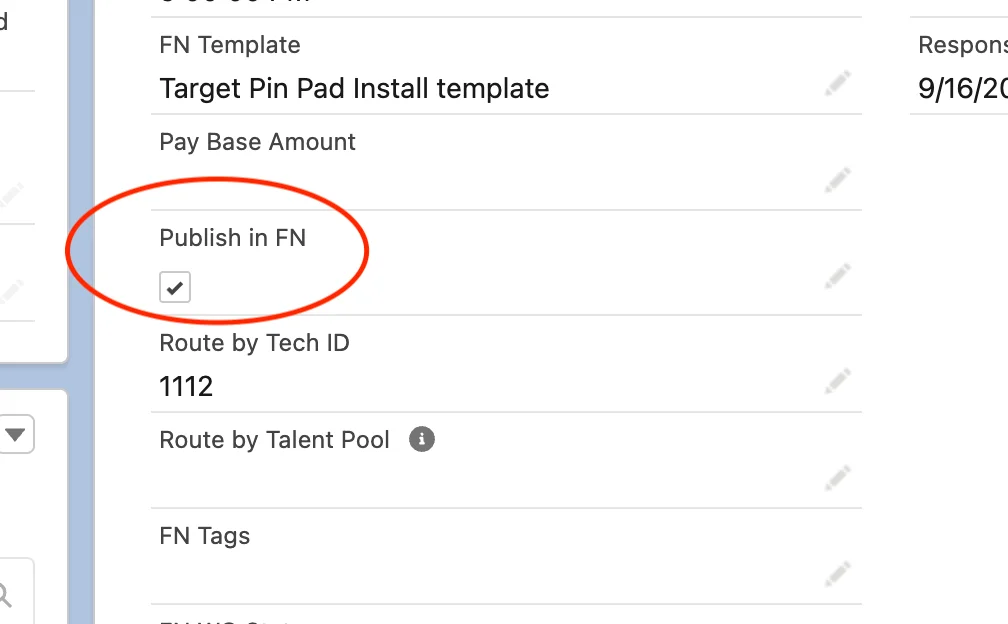 Trigger Field Example