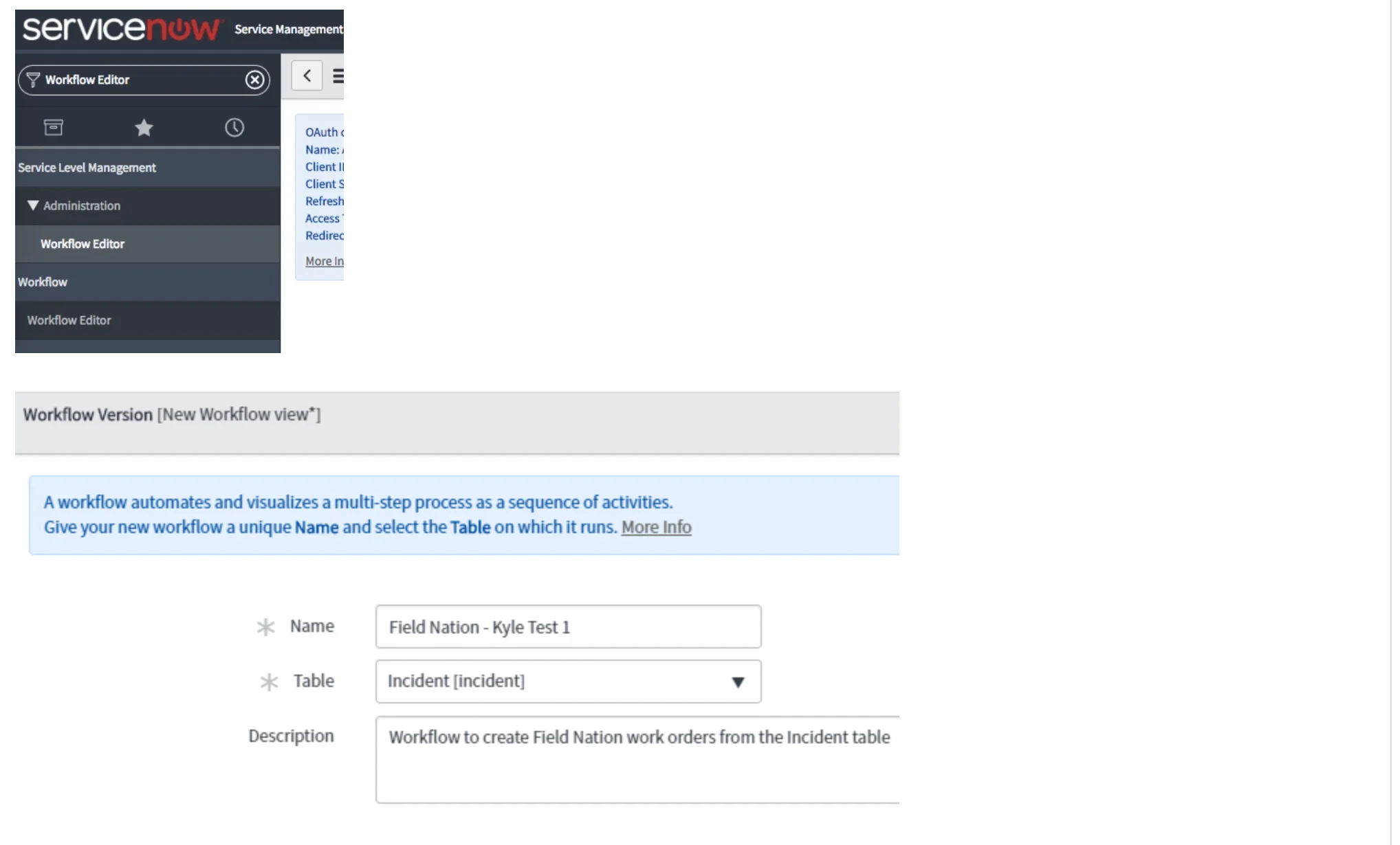 REST Message list in ServiceNow — click New to create