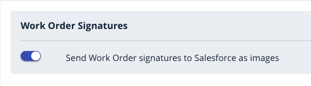 Work Order Signatures